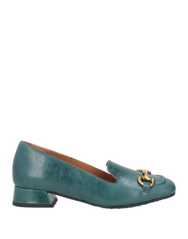 Shop Bruno Premi Woman Loafers Deep Jade Size 8 Bovine Leather In Green