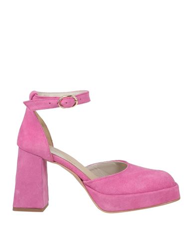 Oroscuro Woman Pumps Fuchsia Size 6 Soft Leather In Pink