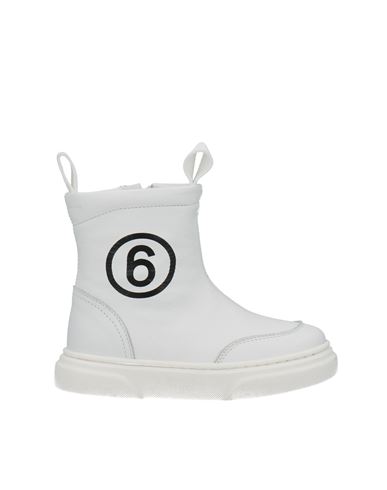 Mm6 Maison Margiela Babies'  Toddler Girl Ankle Boots White Size 9c Soft Leather