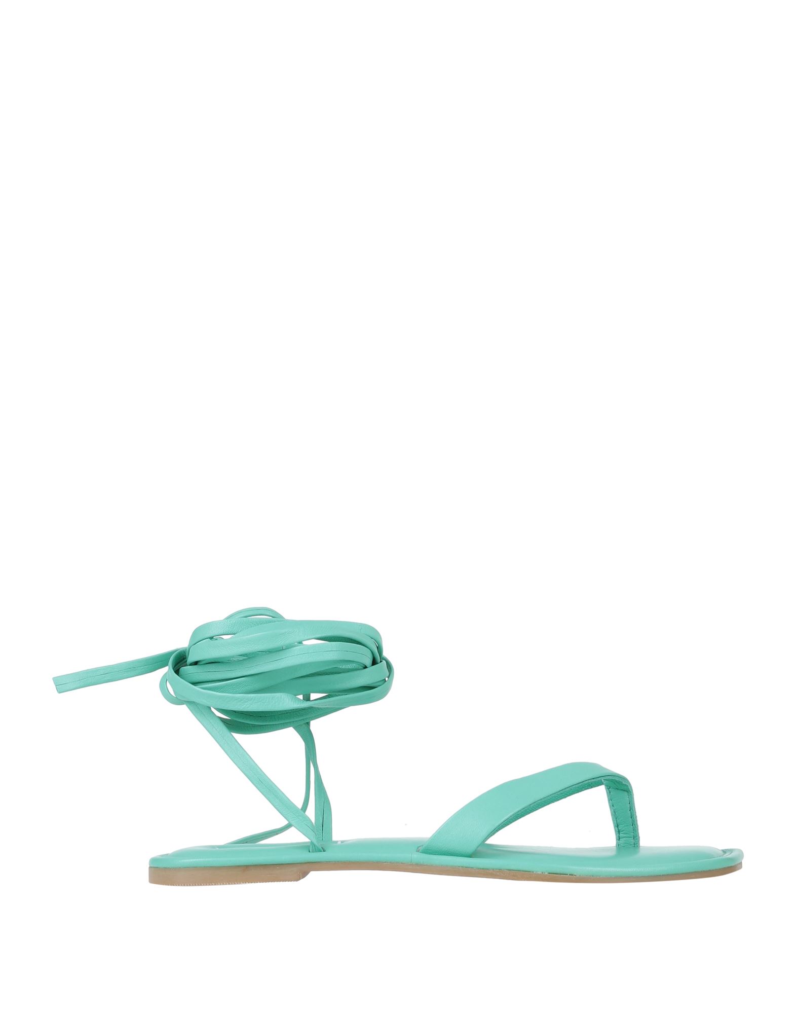 Inuovo Toe Strap Sandals In Green