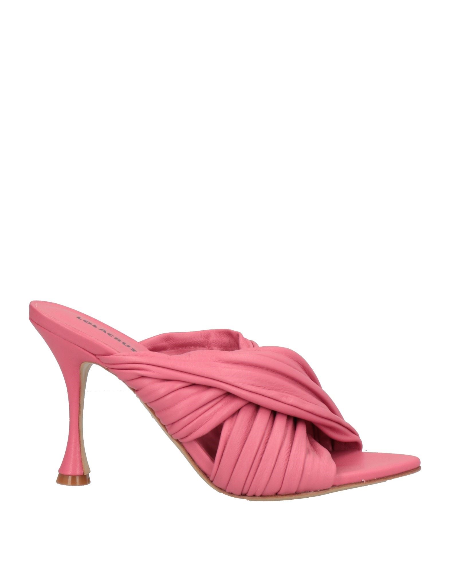 Shop Lola Cruz Woman Sandals Pink Size 7 Soft Leather