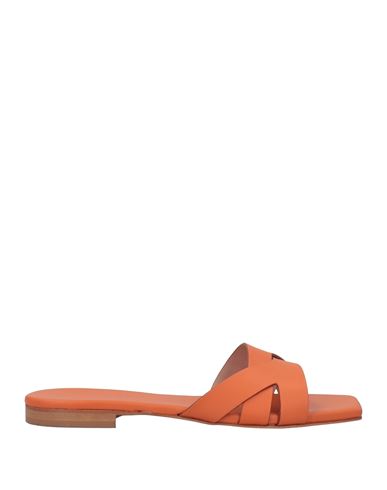 Donnari Donnarì Woman Sandals Orange Size 7 Soft Leather