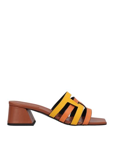 Donnari Donnarì Woman Sandals Orange Size 11 Soft Leather