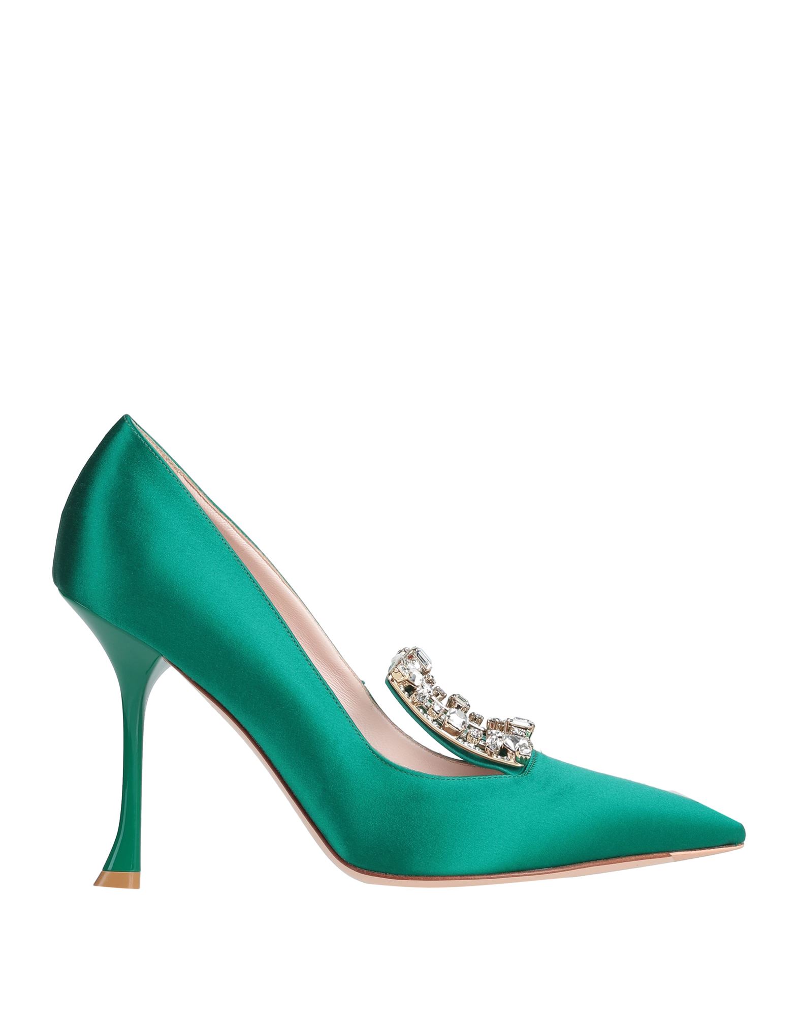 Roger Vivier Pumps In Emerald Green