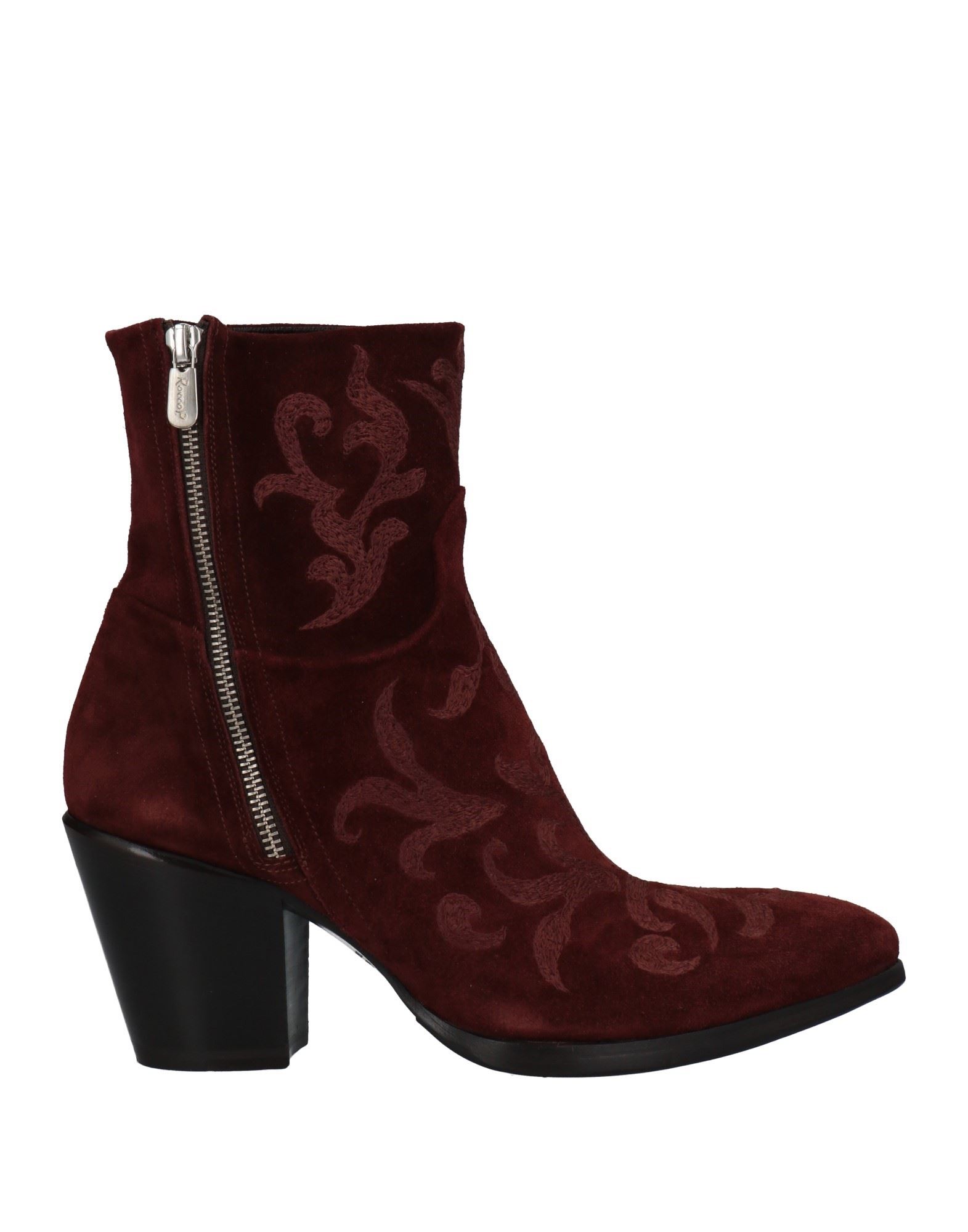 Rocco P. Ankle Boots In Maroon ModeSens
