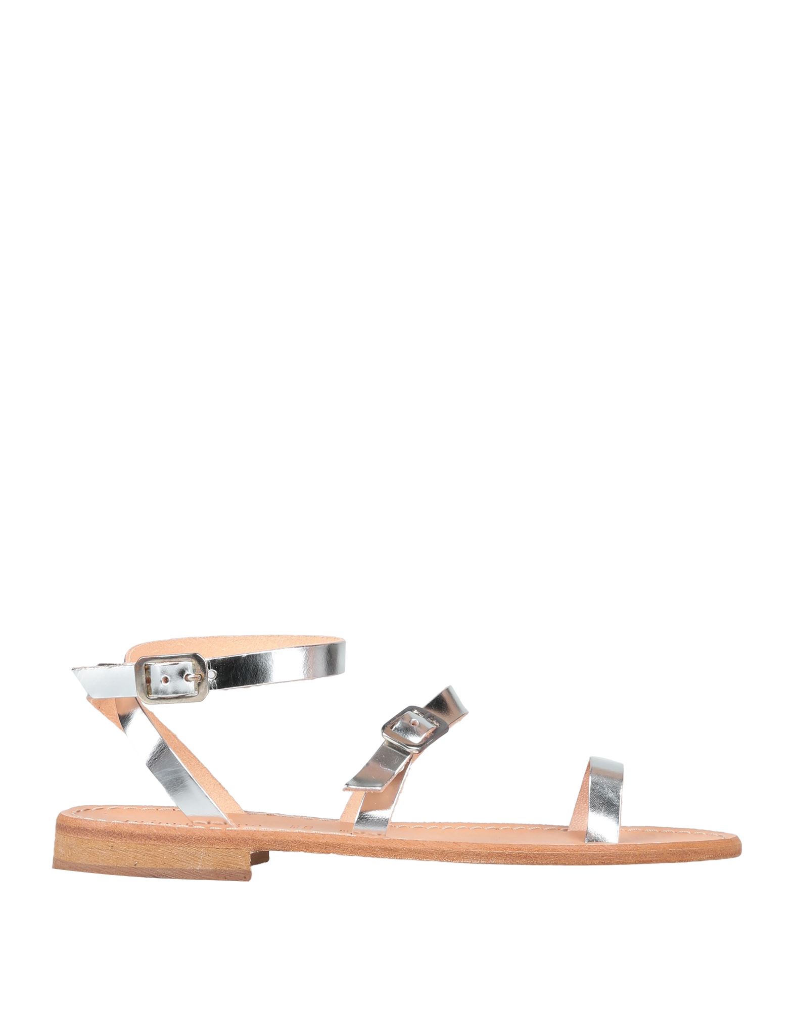 Primadonna Toe Strap Sandals In Silver