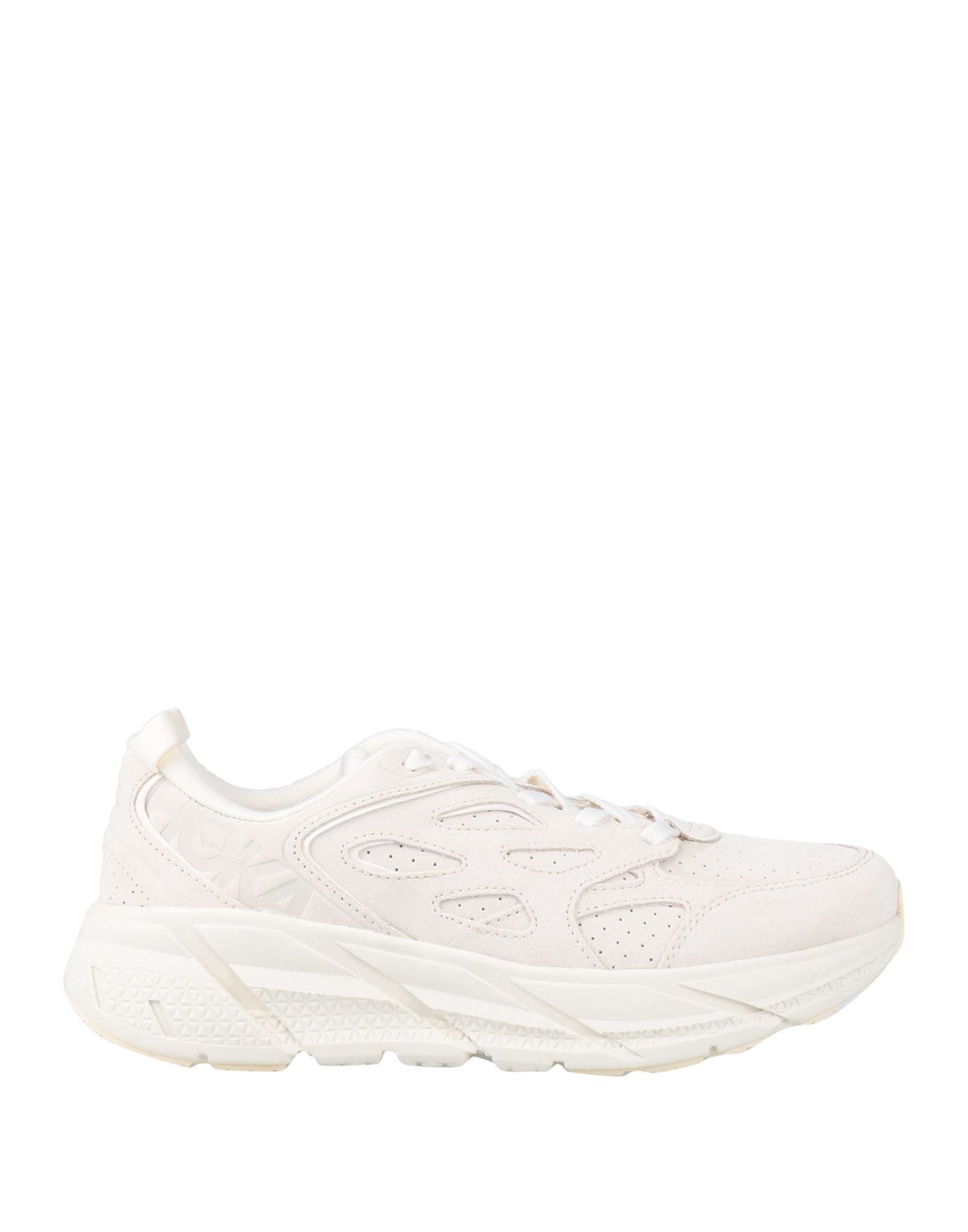 Hoka Cliftons Mens Breathable Tie String Athletic And Training Shoes In White
