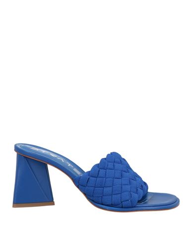 Strategia Woman Sandals Blue Size 10 Textile Fibers