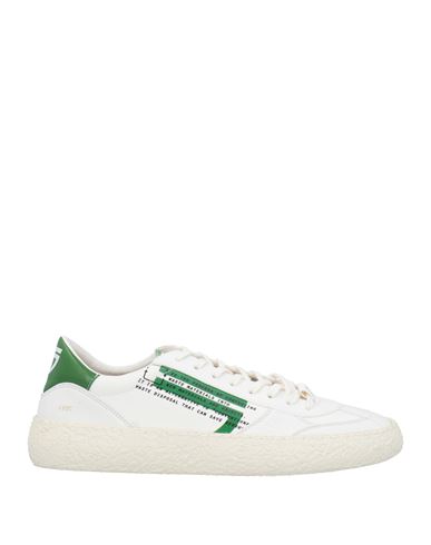 Shop Puraai Man Sneakers Ivory Size 8 Textile Fibers In White