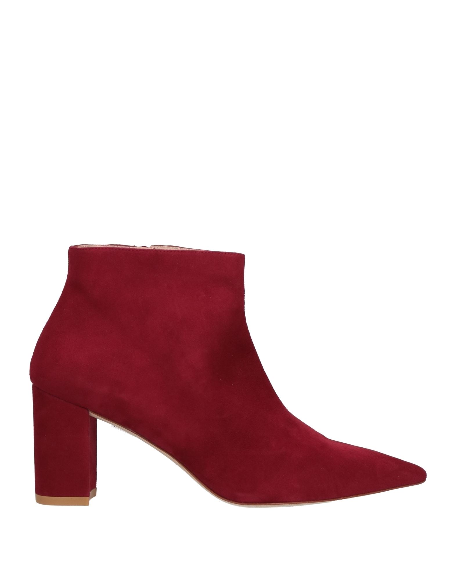 Shop Stuart Weitzman Woman Ankle Boots Brick Red Size 6.5 Soft Leather