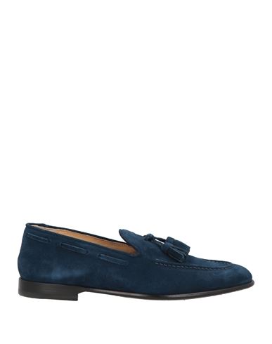 Seboy's Man Loafers Midnight Blue Size 9 Leather In Blue