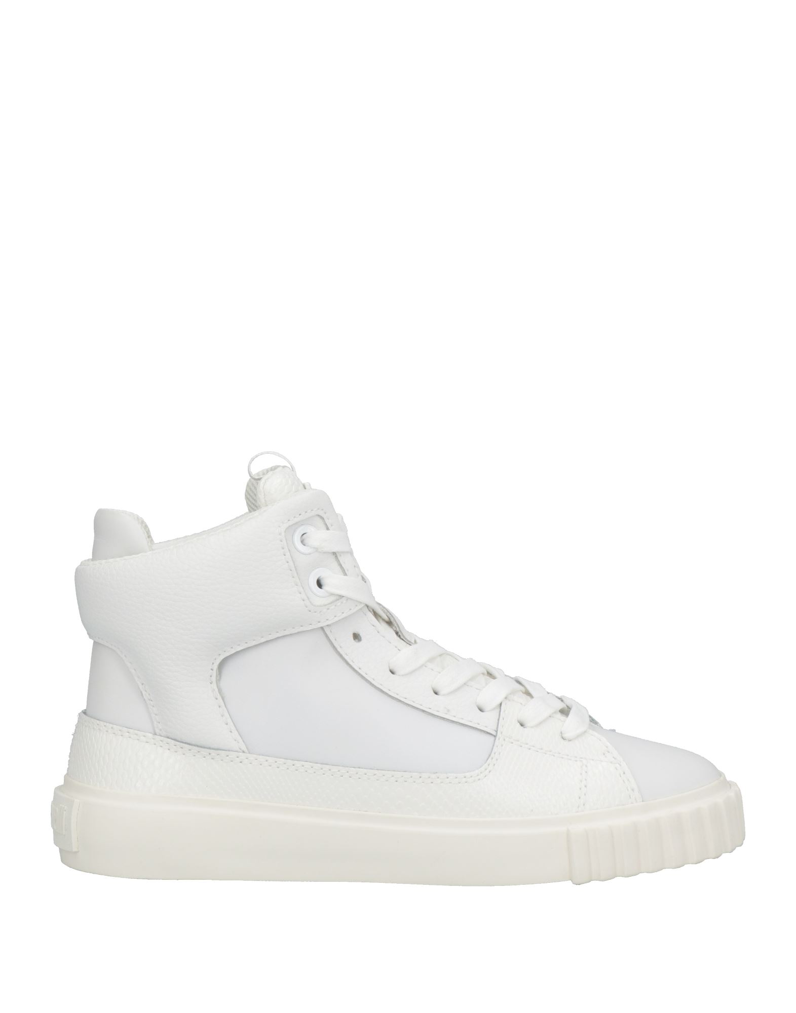 Shop Just Cavalli Woman Sneakers Off White Size 5 Soft Leather