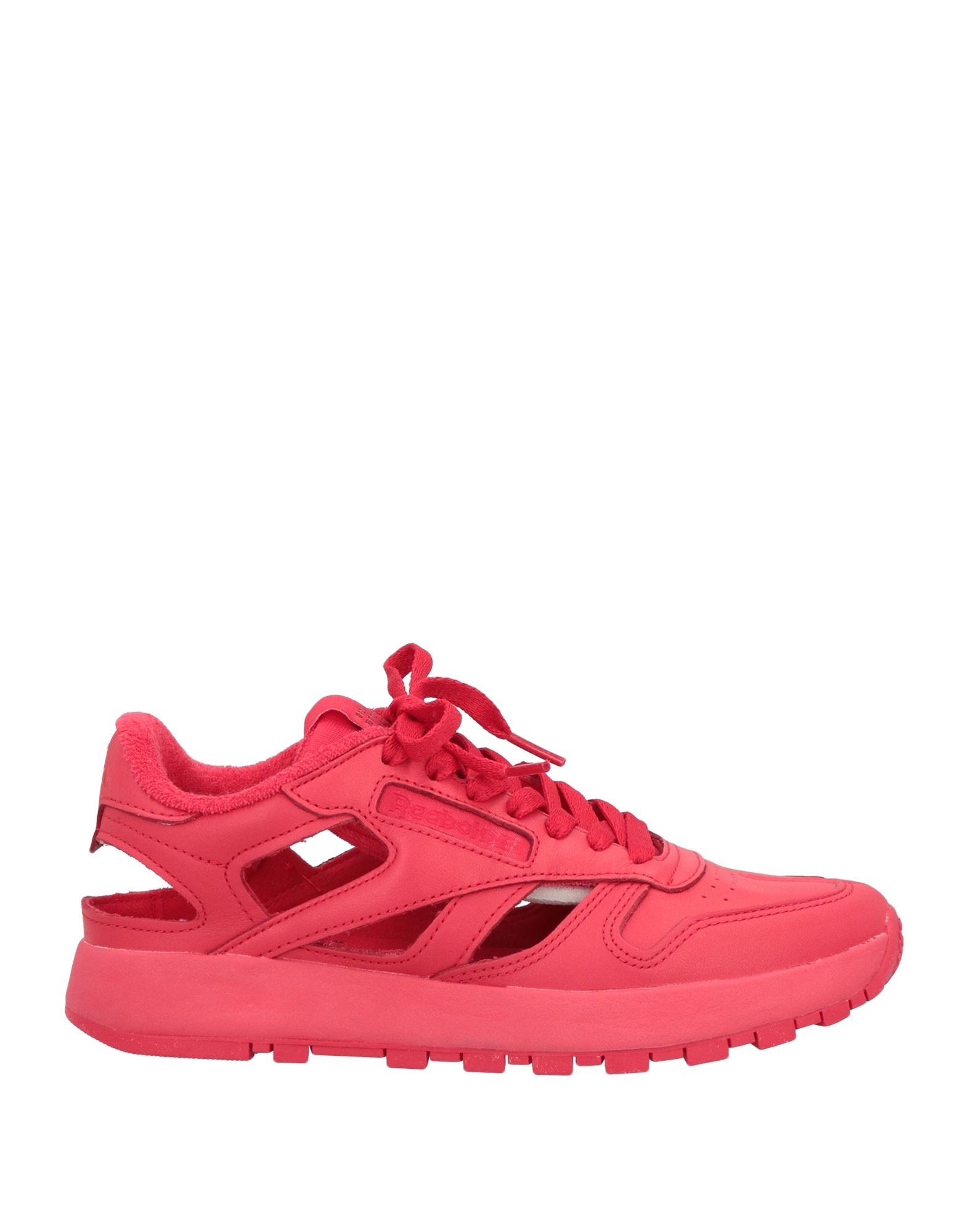 Shop Maison Margiela X Reebok Man Sneakers Red Size 6 Soft Leather, Textile Fibers