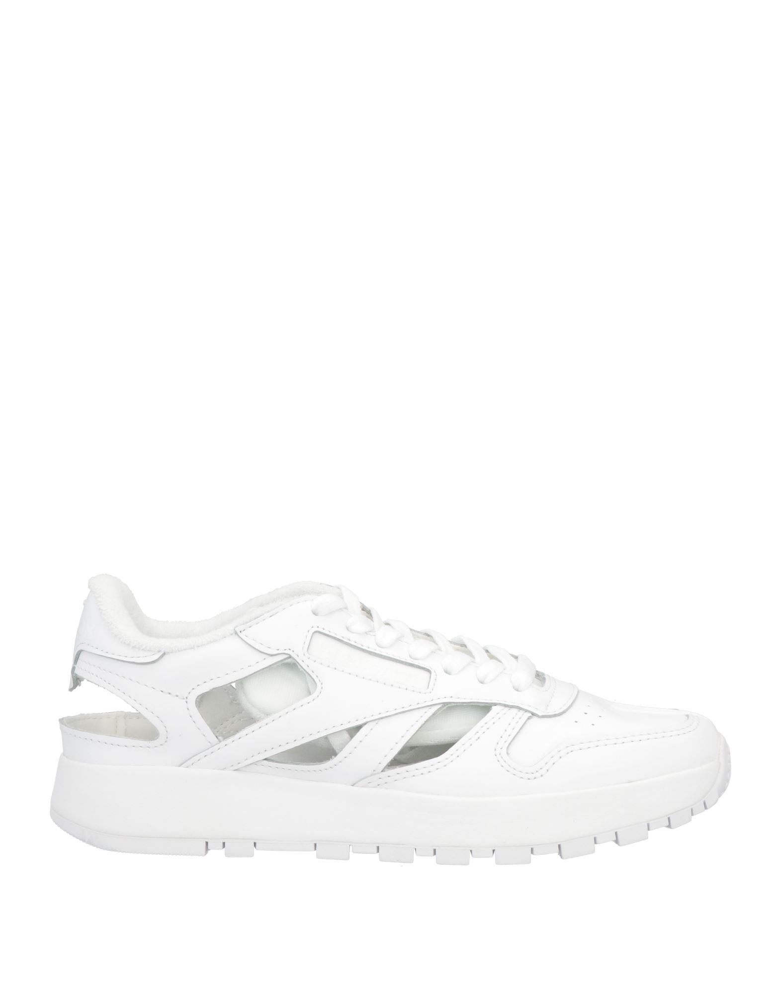 Shop Maison Margiela X Reebok Man Sneakers White Size 6.5 Soft Leather, Textile Fibers