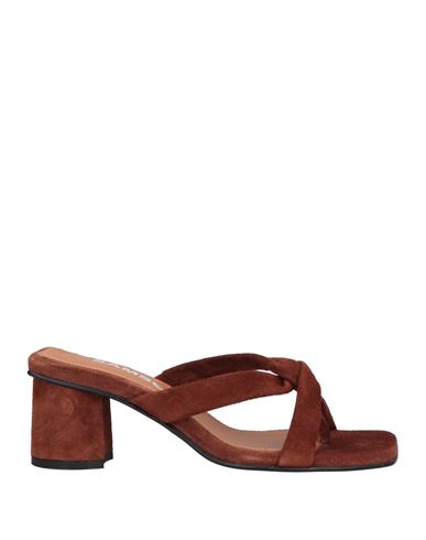 Samsã¸e Samsã¸e Samsøe Φ Samsøe Woman Sandals Dark Brown Size 7 Soft Leather