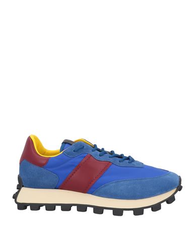 Tod's Man Sneakers Blue Size 9 Leather, Textile Fibers