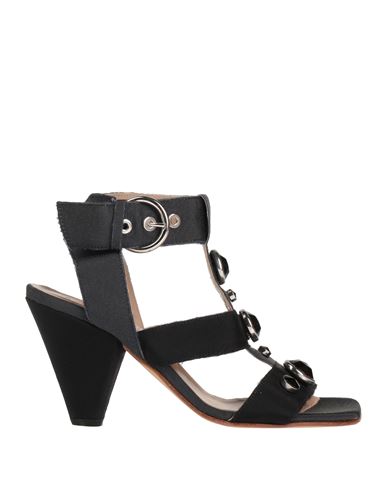 Ettore Lami Woman Sandals Black Size 6 Textile Fibers