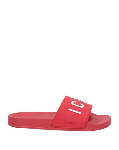 Shop Dsquared2 Man Sandals Red Size 9 Rubber