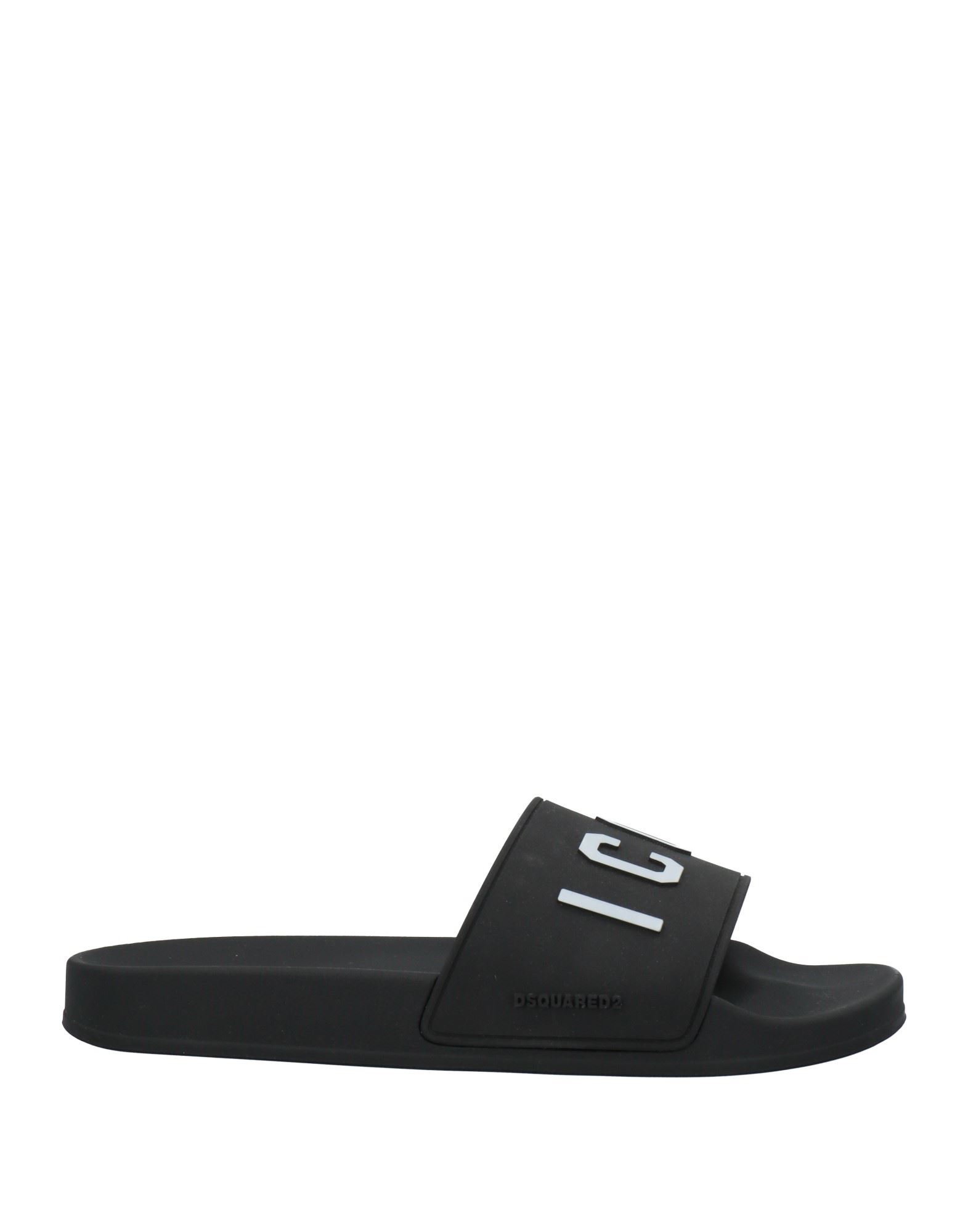 Shop Dsquared2 Man Sandals Black Size 7 Rubber