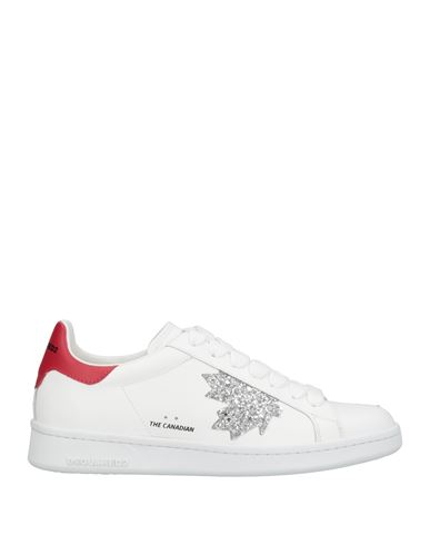 Dsquared2 Woman Sneakers White Size 10 Calfskin