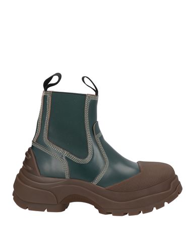 Shop Maison Margiela Woman Ankle Boots Deep Jade Size 8 Soft Leather In Green