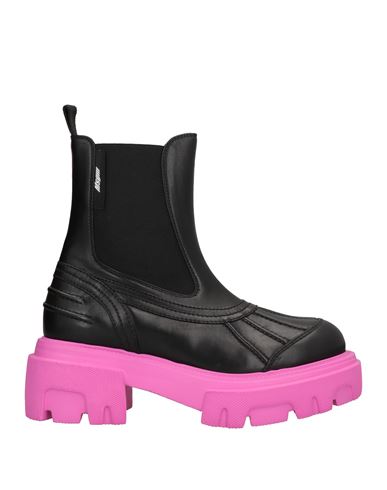 Msgm Woman Ankle Boots Black Size 5 Soft Leather