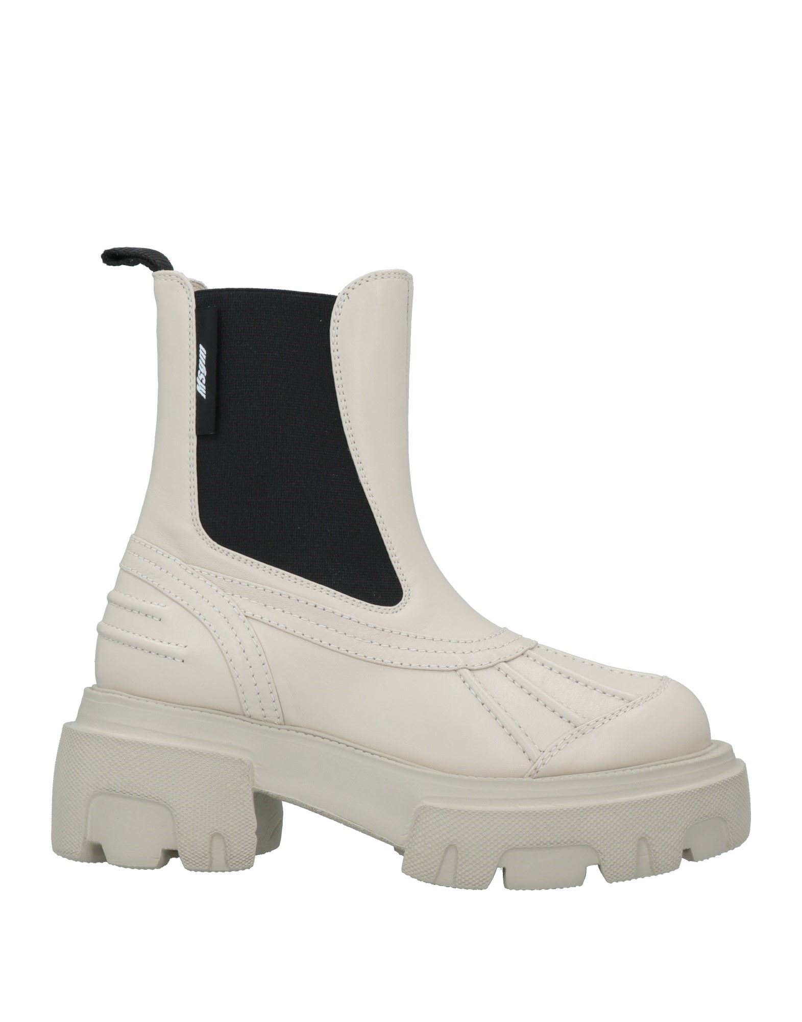 Msgm Ankle Boots In Beige