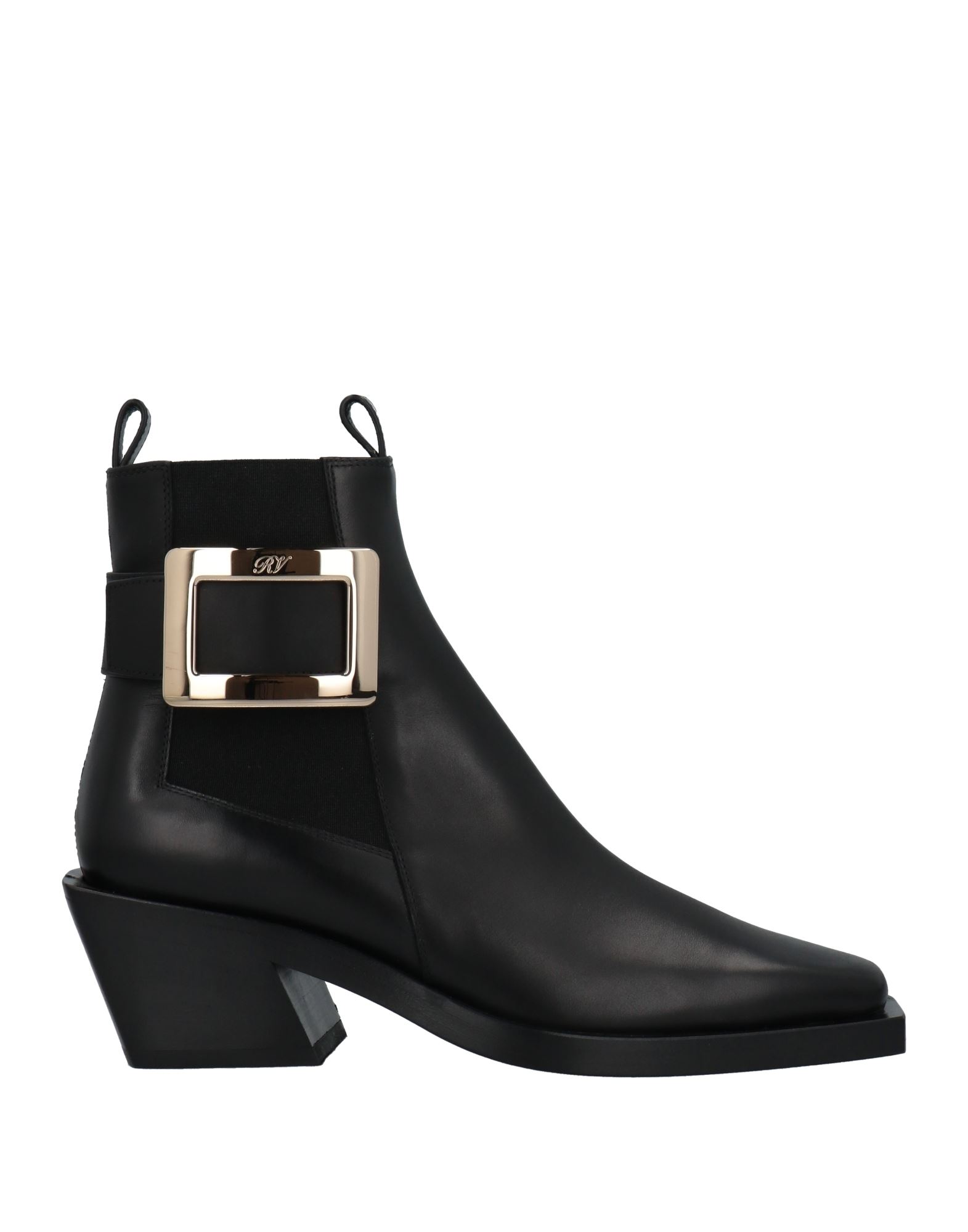 Roger Vivier Ankle Boots Leather In Black