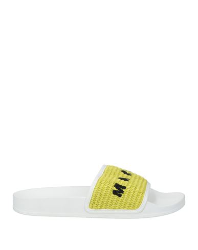 Marni Man Sandals Light Green Size 8 Textile Fibers In Green