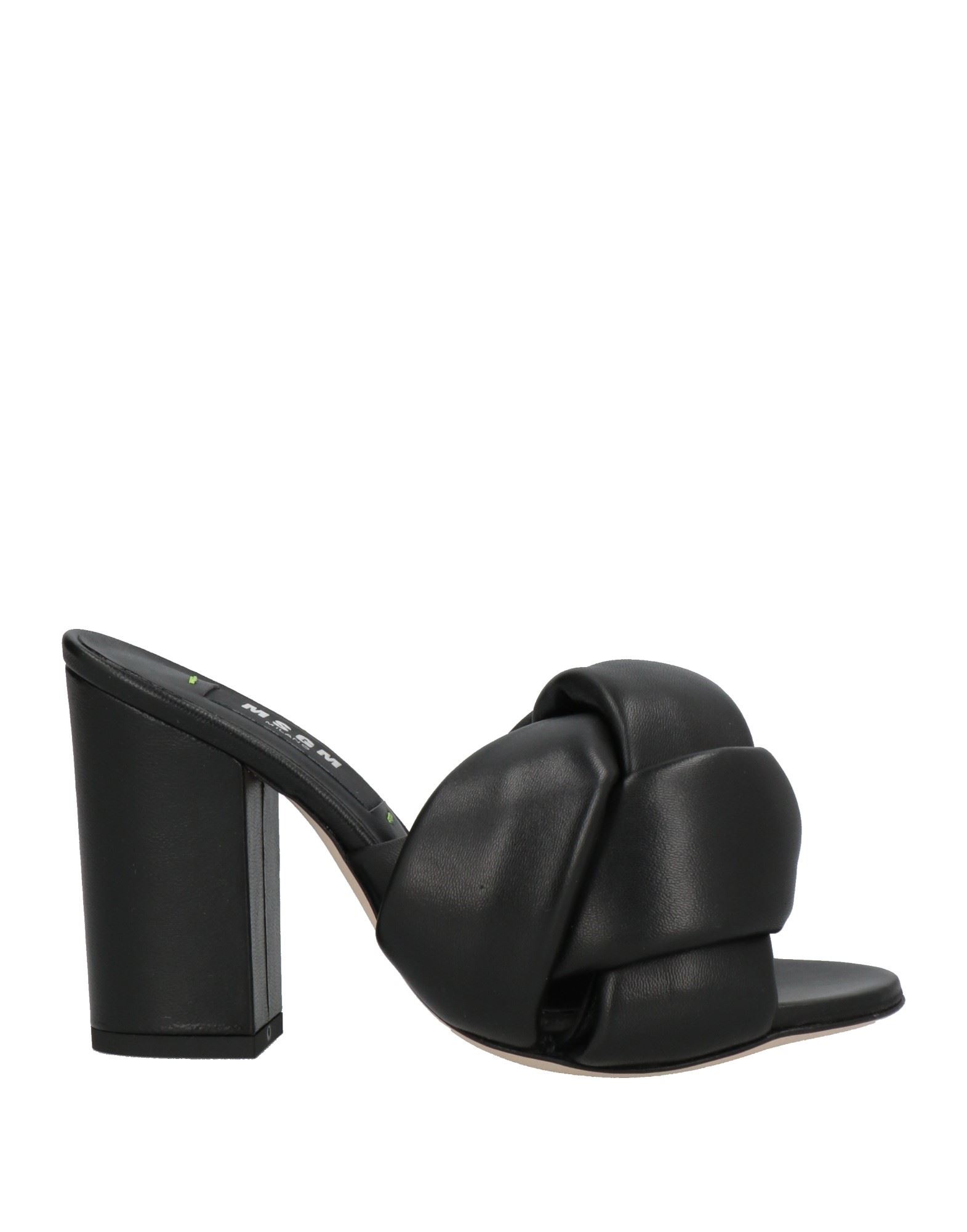 Shop Msgm Woman Sandals Black Size 8 Soft Leather