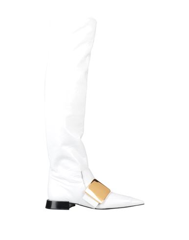 Jil Sander Woman Boot White Size 8 Soft Leather