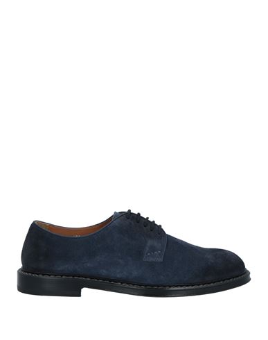 Doucal's Man Lace-up Shoes Midnight Blue Size 11 Soft Leather In Blue