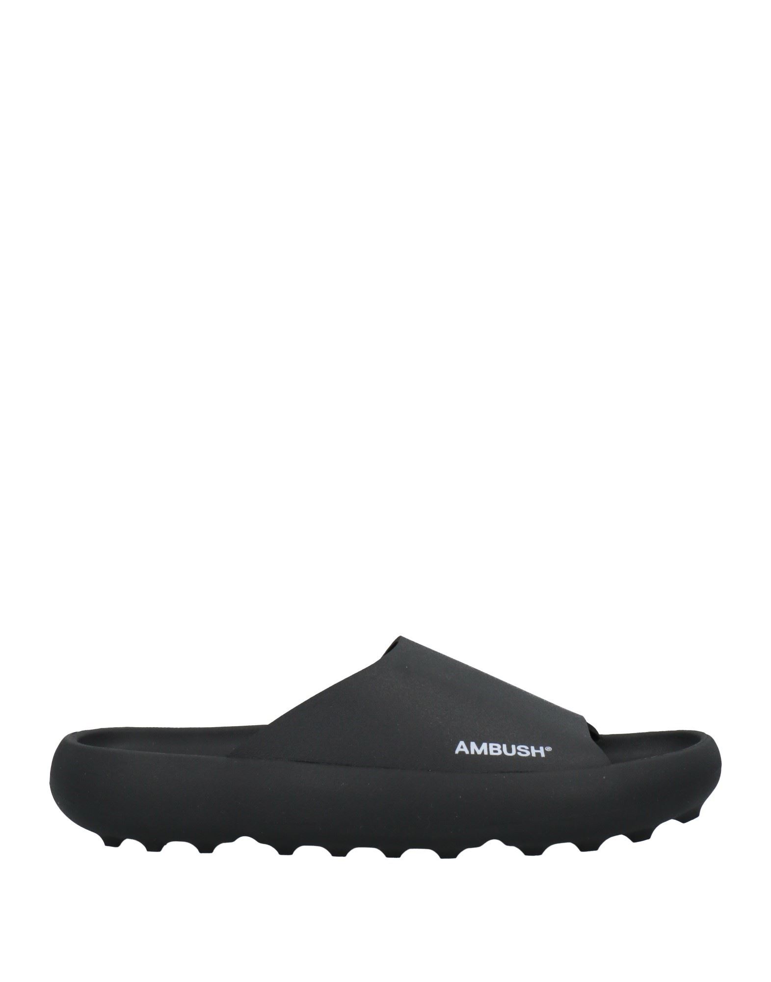 Shop Ambush Man Sandals Black Size 8 Rubber