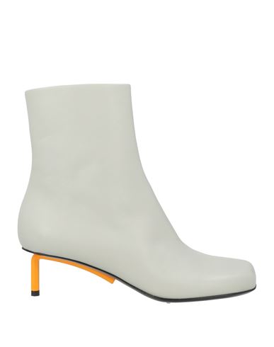 Shop Off-white Woman Ankle Boots Light Grey Size 9 Soft Leather