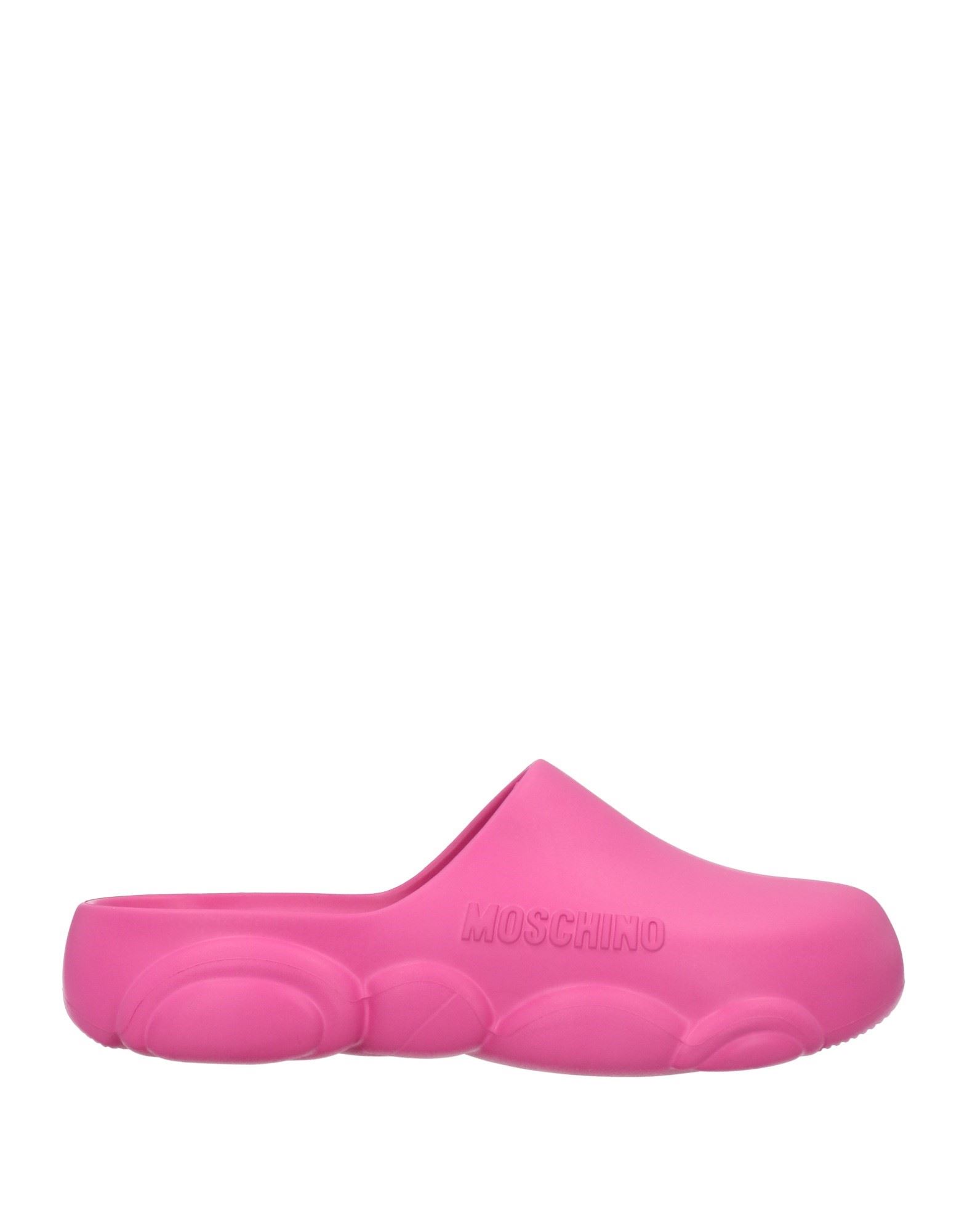 Moschino Woman Mules & Clogs Fuchsia Size 5 Rubber In Pink