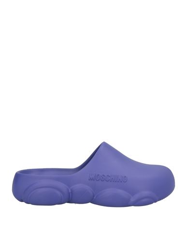 Moschino Woman Mules & Clogs Purple Size 5 Rubber