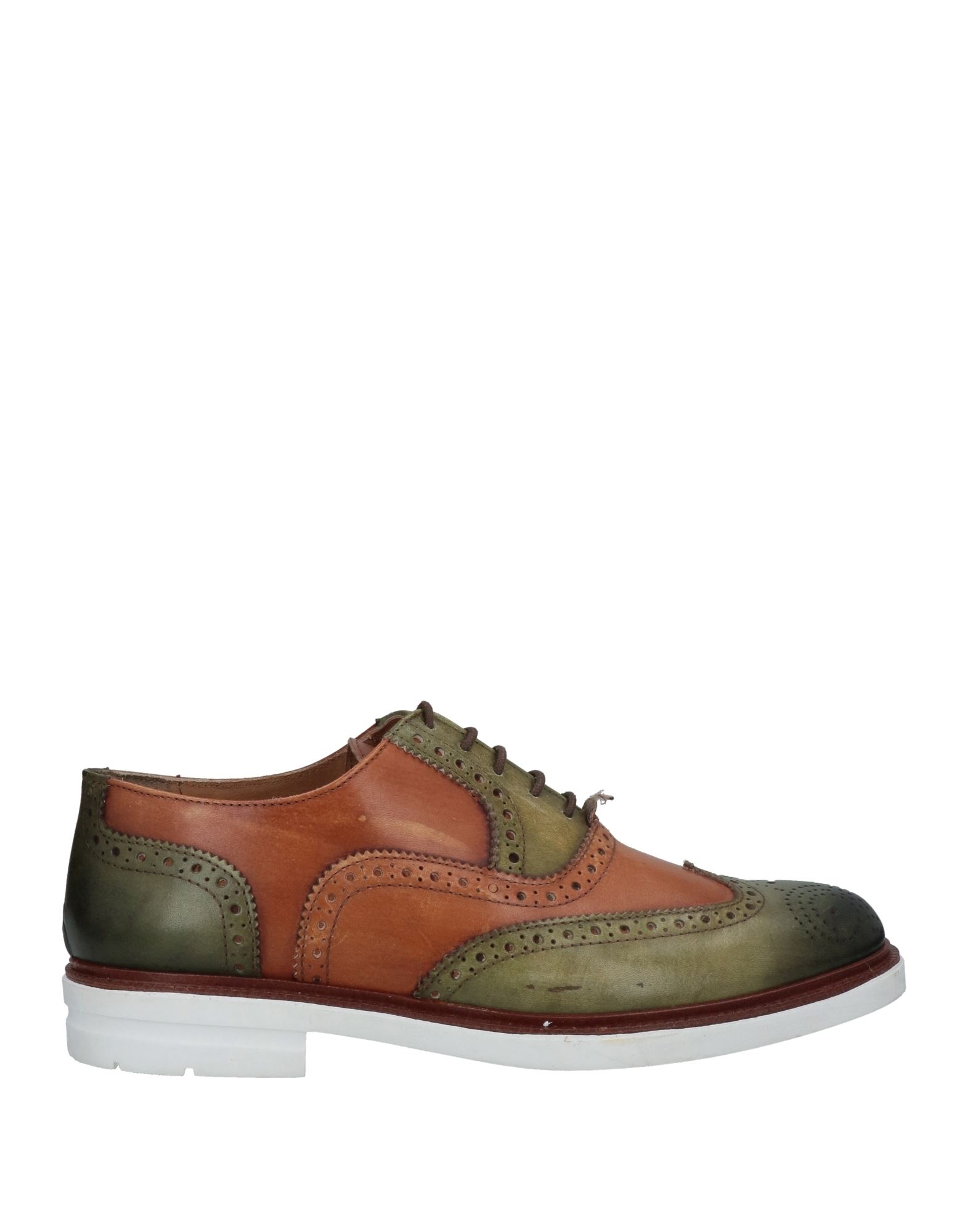 Angelo Pallotta Lace-up Shoes In Green
