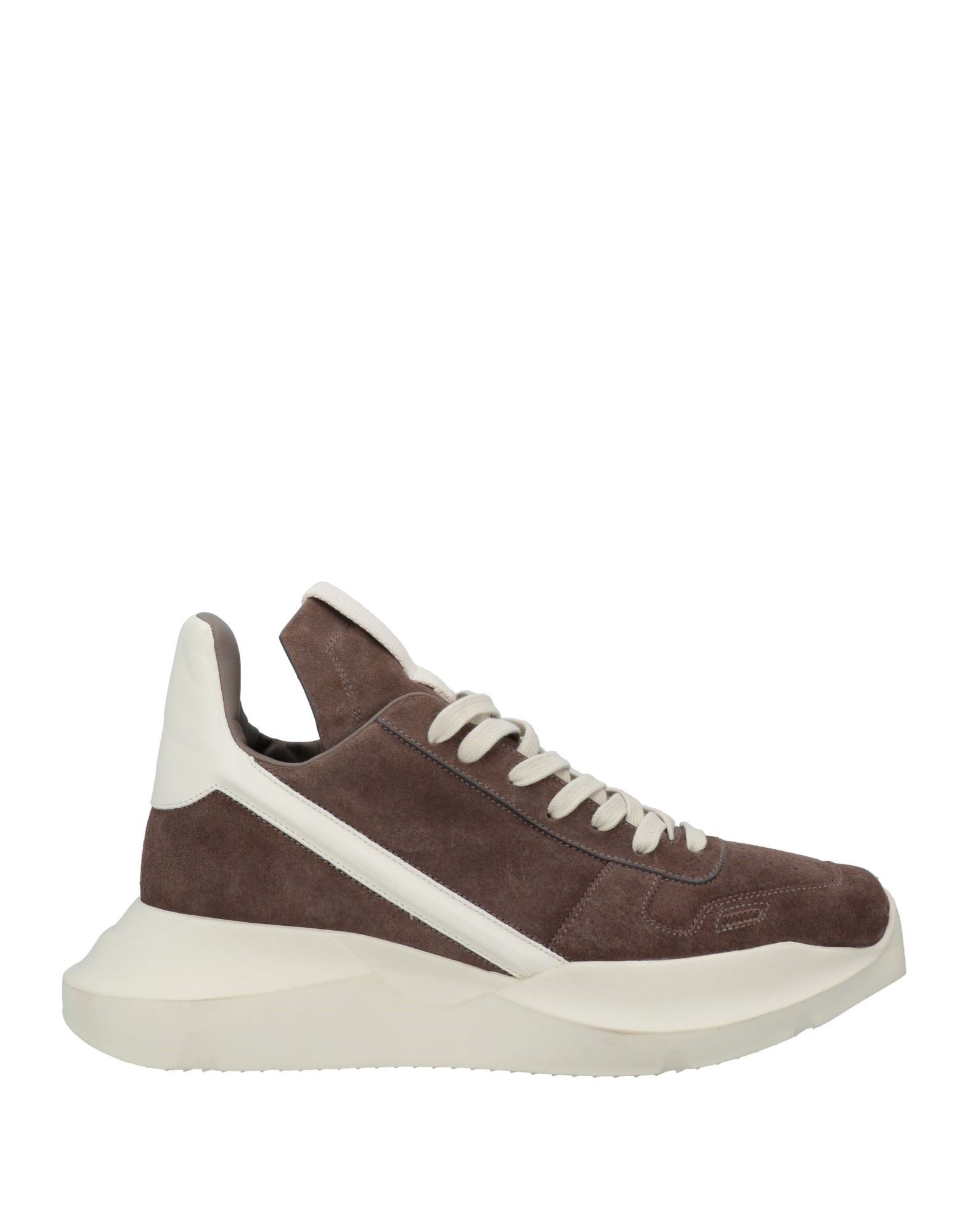 Rick Owens Man Sneakers Brown Size 12 Soft Leather