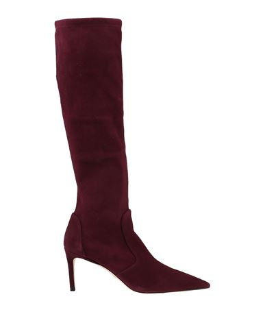 Stuart Weitzman Woman Knee Boots Garnet Size 9.5 Soft Leather In Red