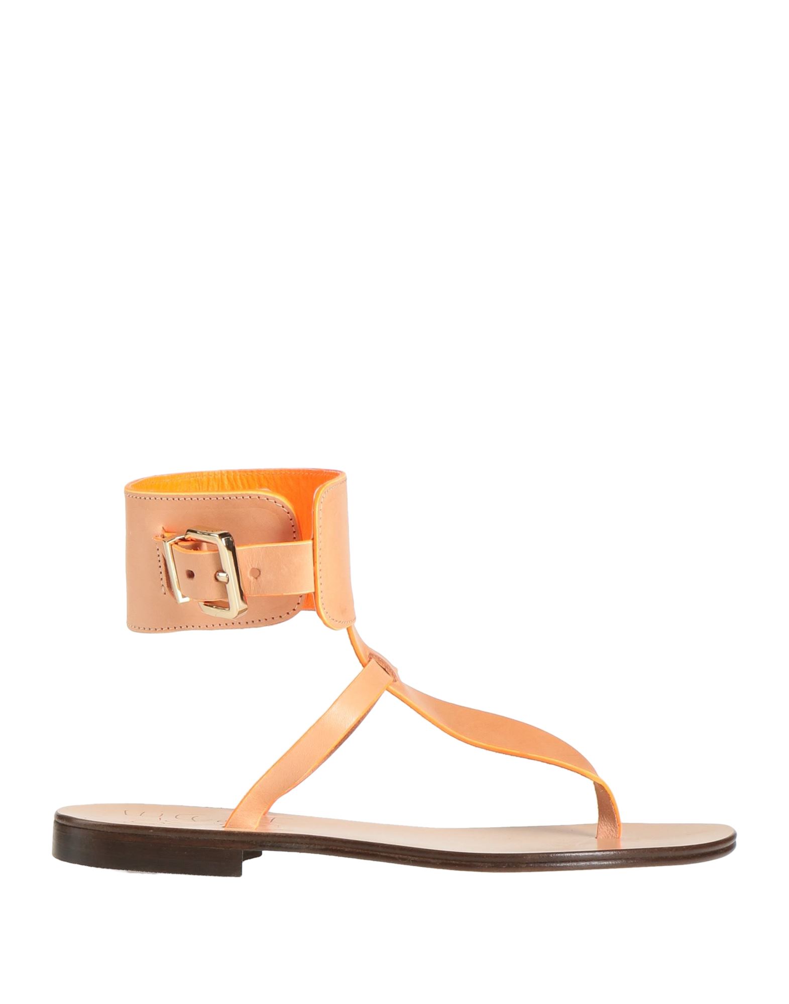 Solemaria Toe Strap Sandals In Light Brown