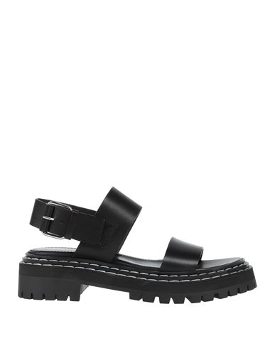 Proenza Schouler Woman Sandals Black Size 11 Soft Leather