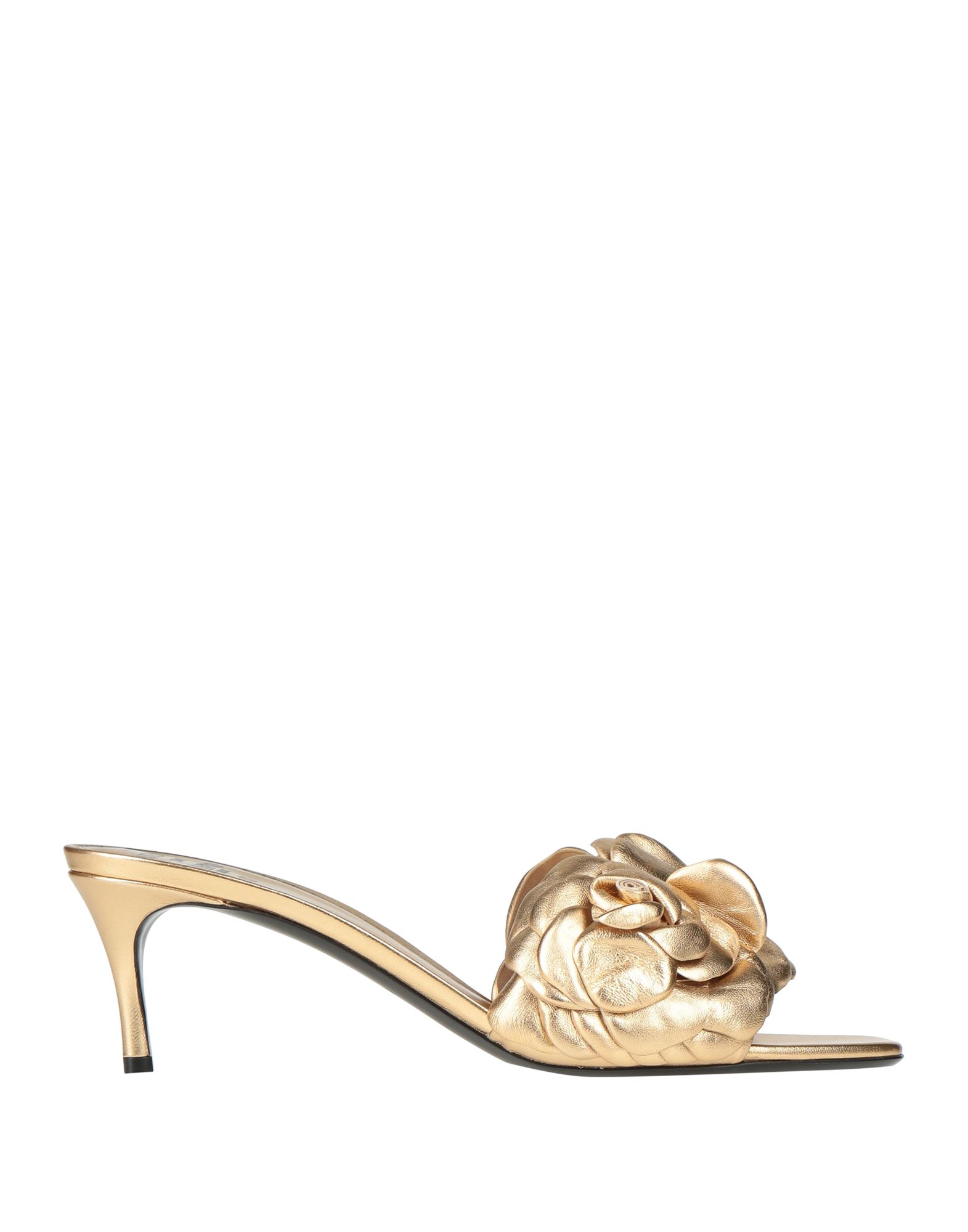 Valentino Garavani Sandals In Gold