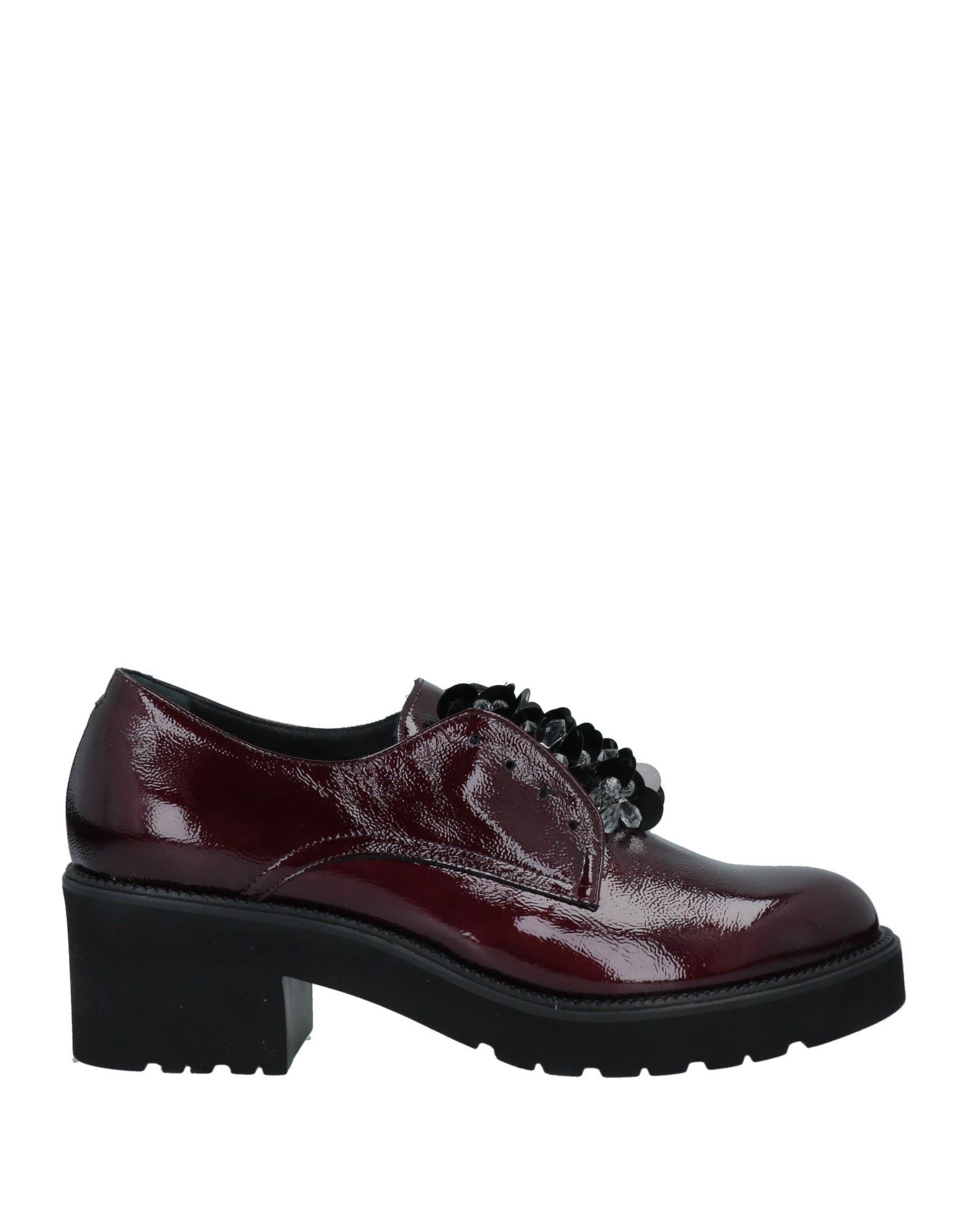 Donna Soft Lace-up Shoes In Deep Purple