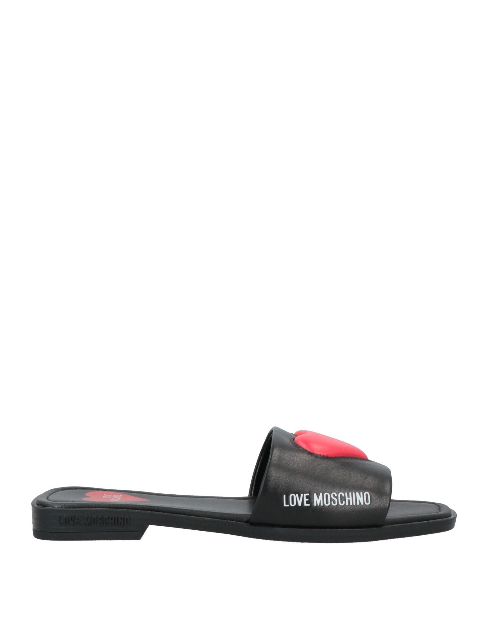 Love Moschino Sandals In Black