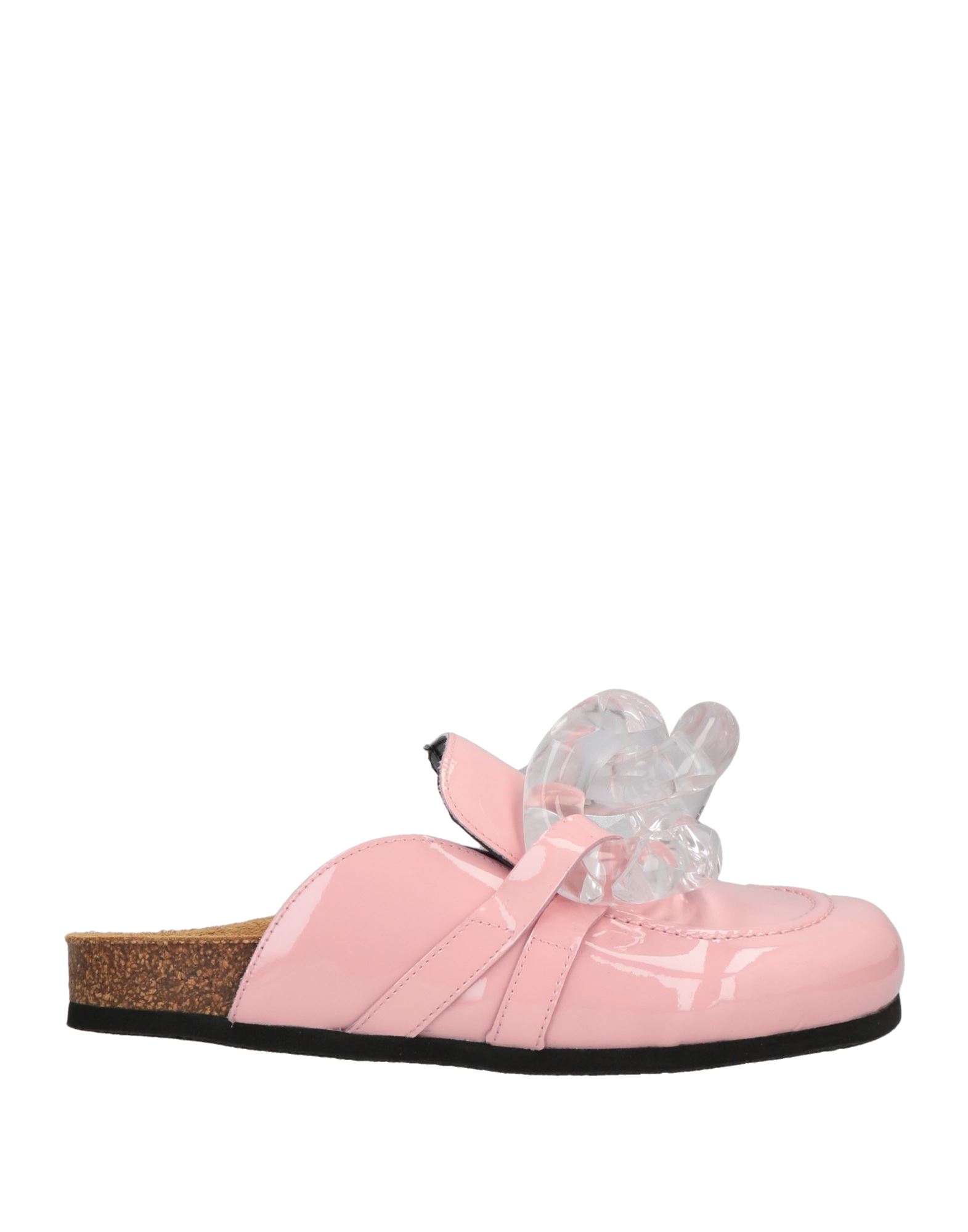 Jw Anderson Chain-detailed Leather Mules In Pink