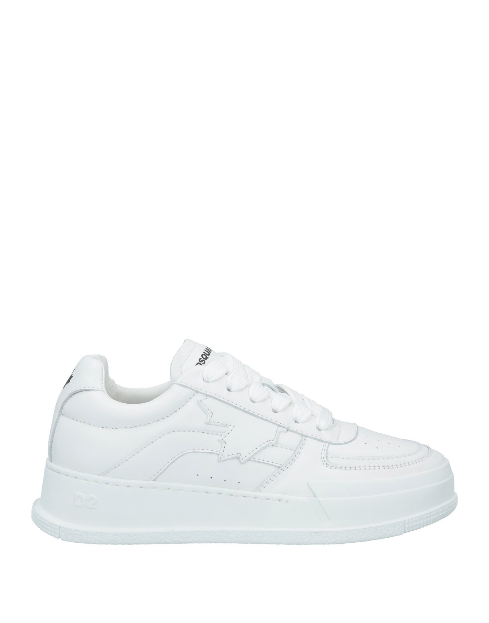 Shop Dsquared2 Woman Sneakers White Size 8 Calfskin