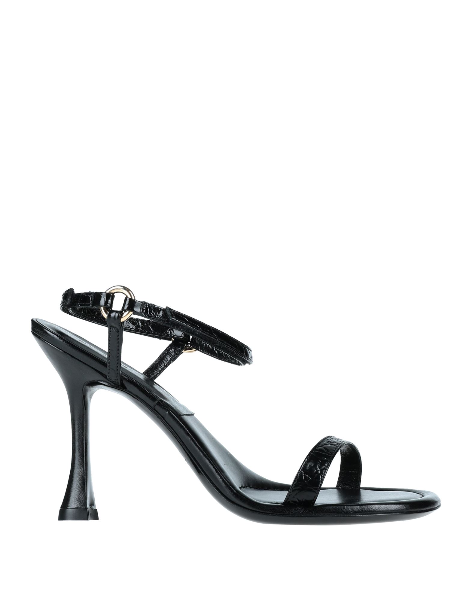 Shop By Far Woman Sandals Black Size 11 Soft Leather