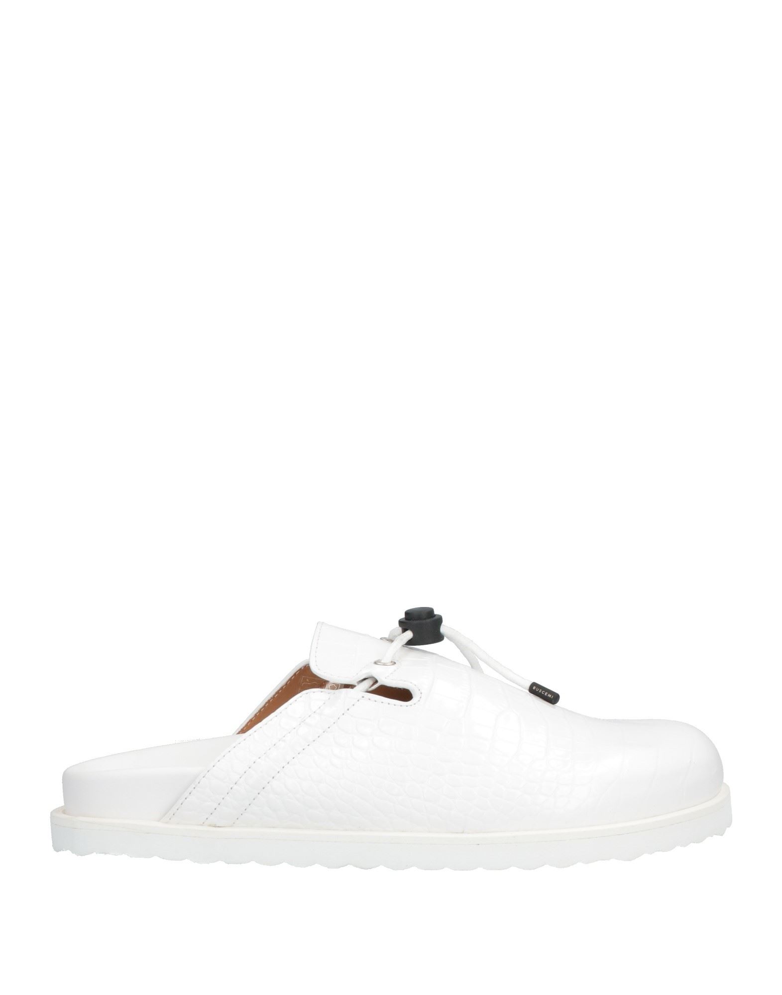Buscemi Man Mules & Clogs White Size 5 Soft Leather
