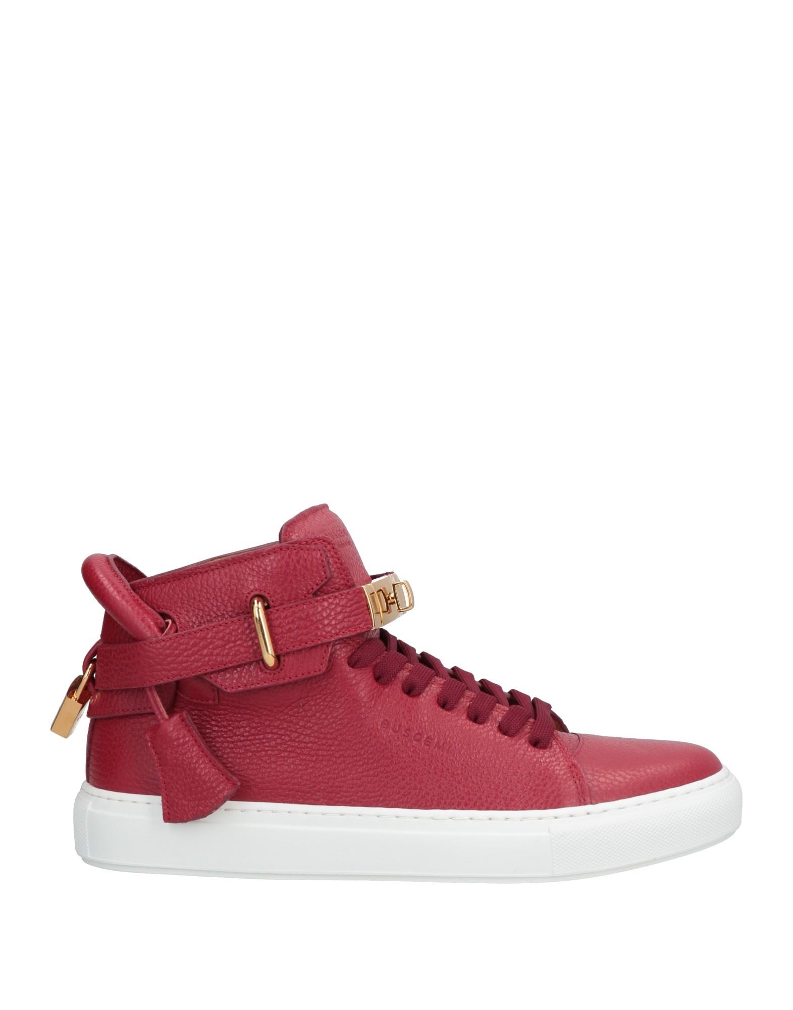 BUSCEMI BUSCEMI MAN SNEAKERS BURGUNDY SIZE 13 SOFT LEATHER