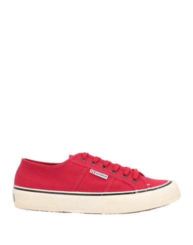 Ishikawa Woman Sneakers Red Size 7 Soft Leather, Textile fibers